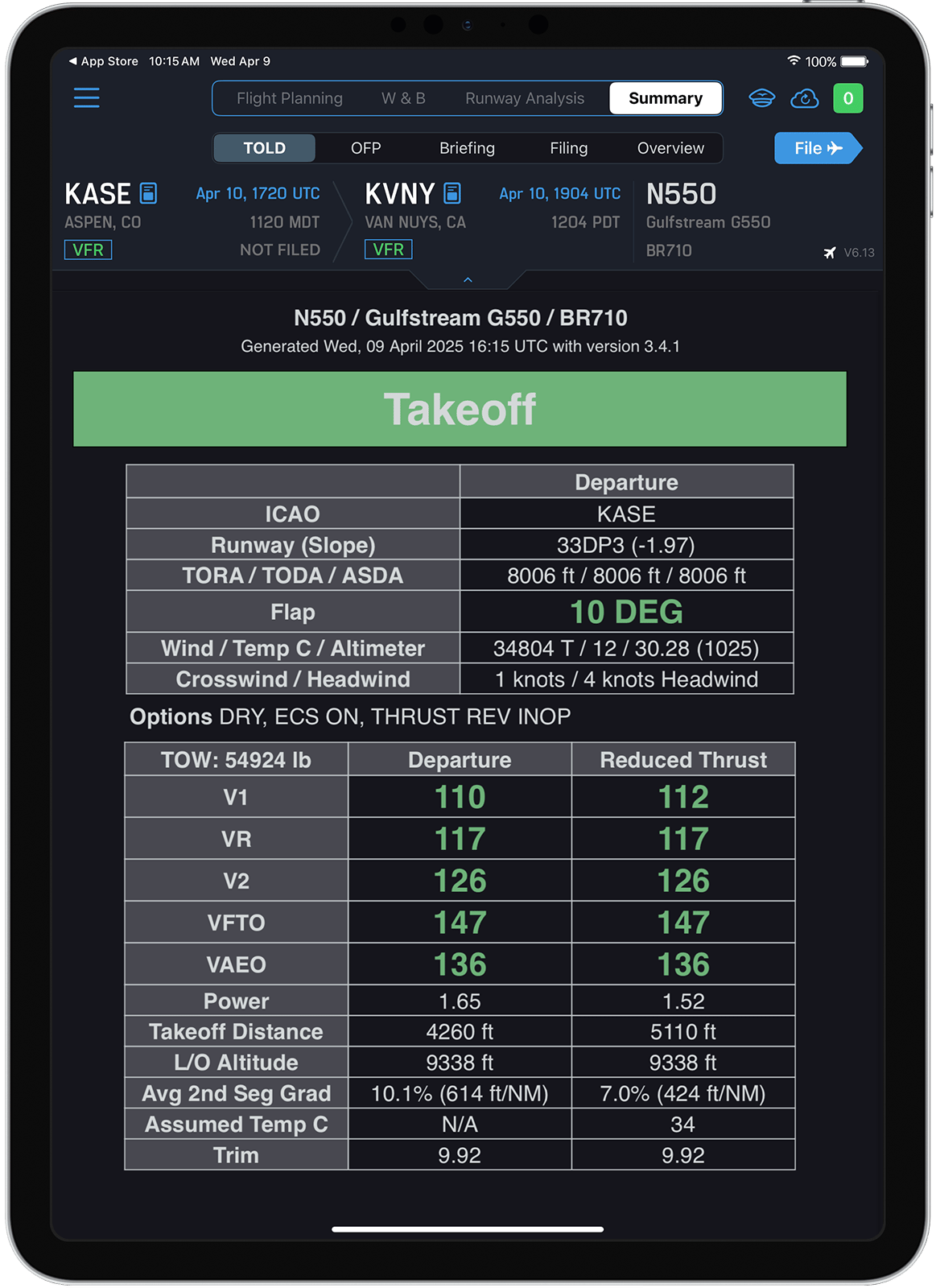 Aircraft Performance Group | Advanced Flight Operations Tools